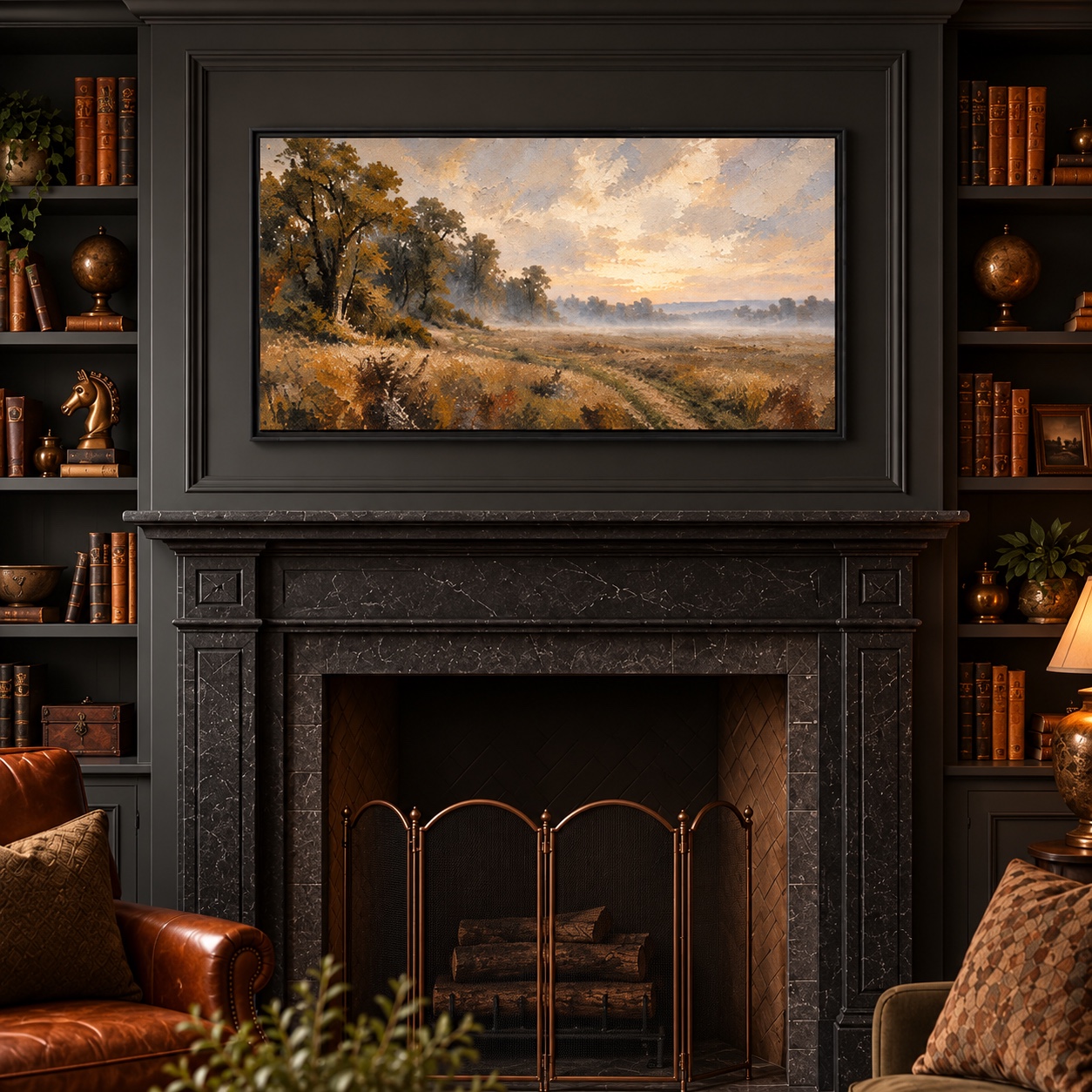 The Quiet Moor displayed in a styled interior